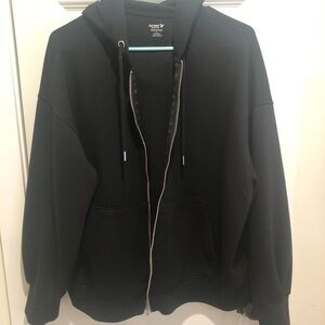 Old Navy Women’s Black Zip-Up Sweater